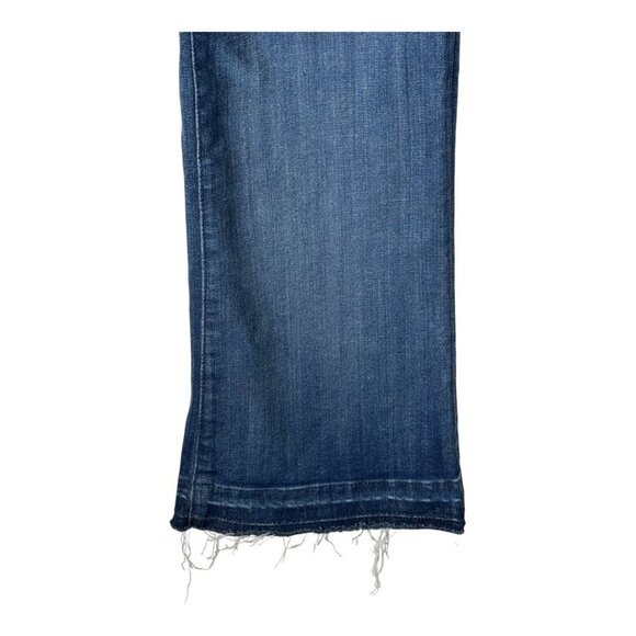 3x1 Jeans Women 27 Blue Gunner Wash Denim Patch‎ Pocket Boot Cut Cropped Retro - Picture 5 of 10